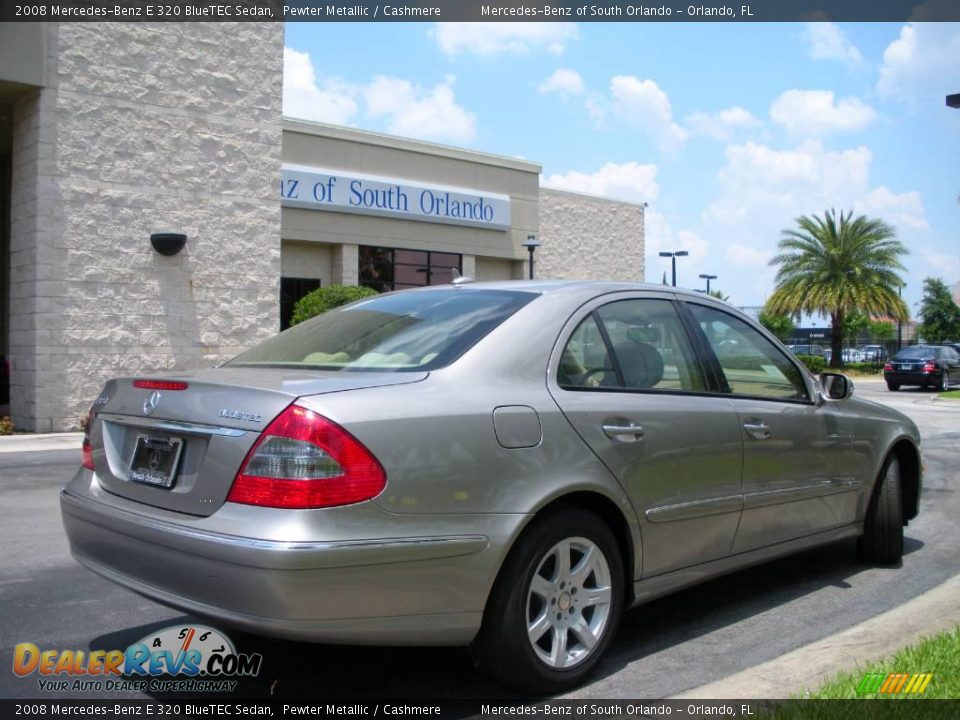 2008 Mercedes-Benz E 320 BlueTEC Sedan Pewter Metallic / Cashmere Photo #6