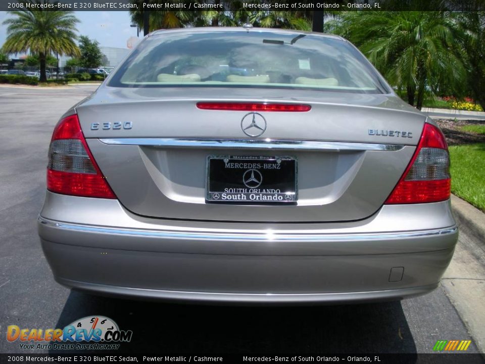 2008 Mercedes-Benz E 320 BlueTEC Sedan Pewter Metallic / Cashmere Photo #7