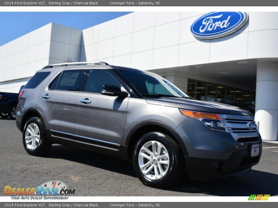 2014 Ford Explorer XLT Sterling Gray / Charcoal Black Photo #1