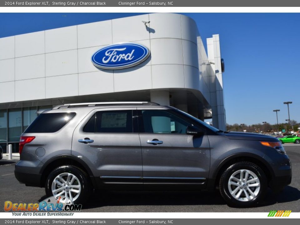 2014 Ford Explorer XLT Sterling Gray / Charcoal Black Photo #2