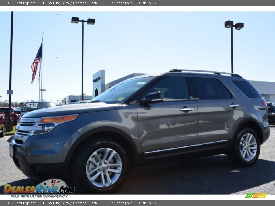 2014 Ford Explorer XLT Sterling Gray / Charcoal Black Photo #3