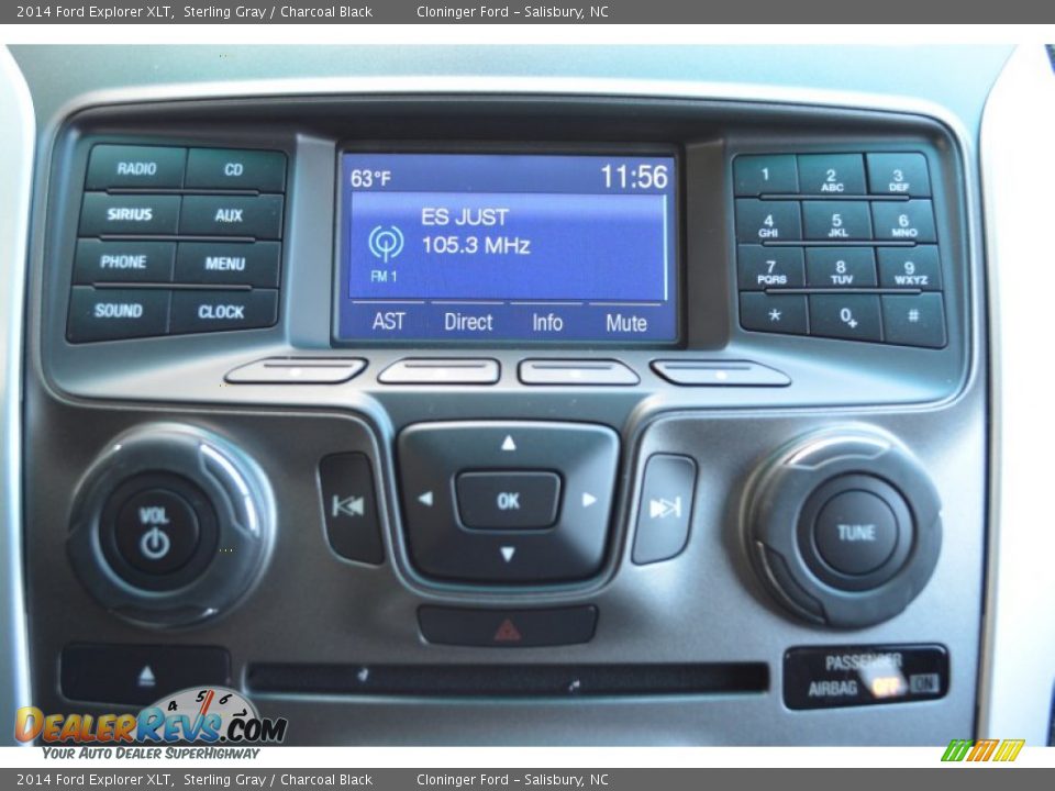 2014 Ford Explorer XLT Sterling Gray / Charcoal Black Photo #13