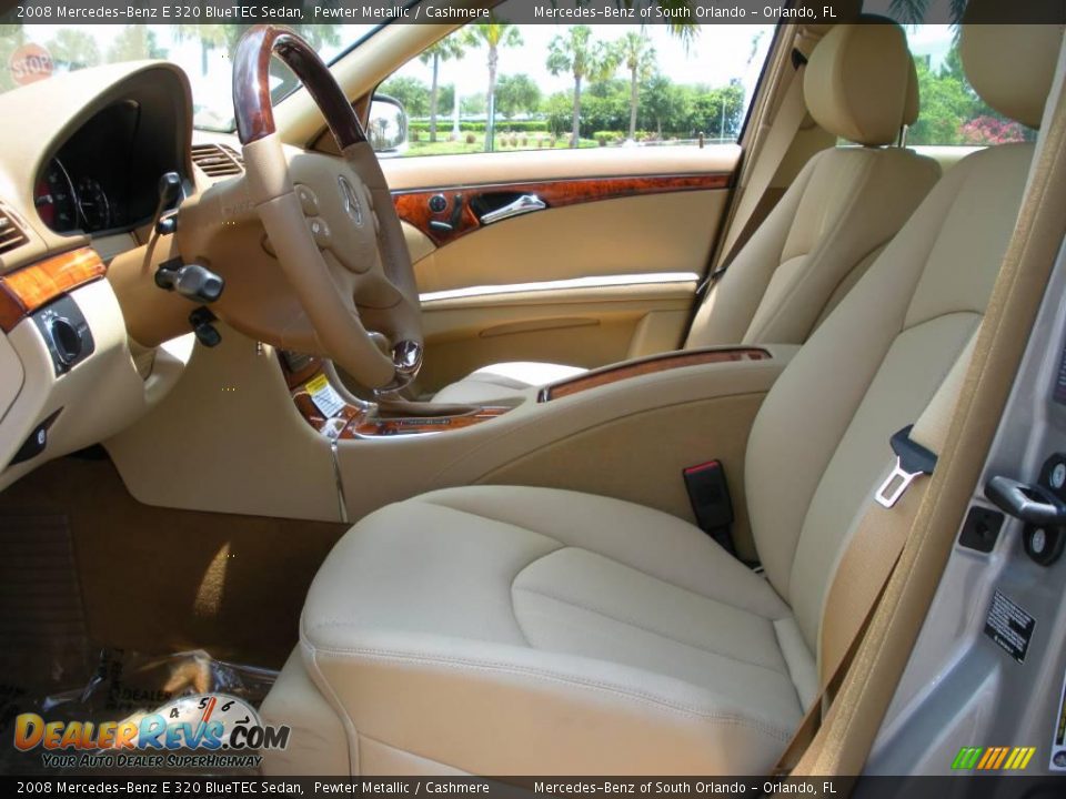 2008 Mercedes-Benz E 320 BlueTEC Sedan Pewter Metallic / Cashmere Photo #12