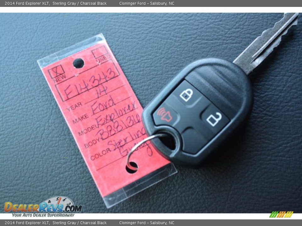 2014 Ford Explorer XLT Sterling Gray / Charcoal Black Photo #24