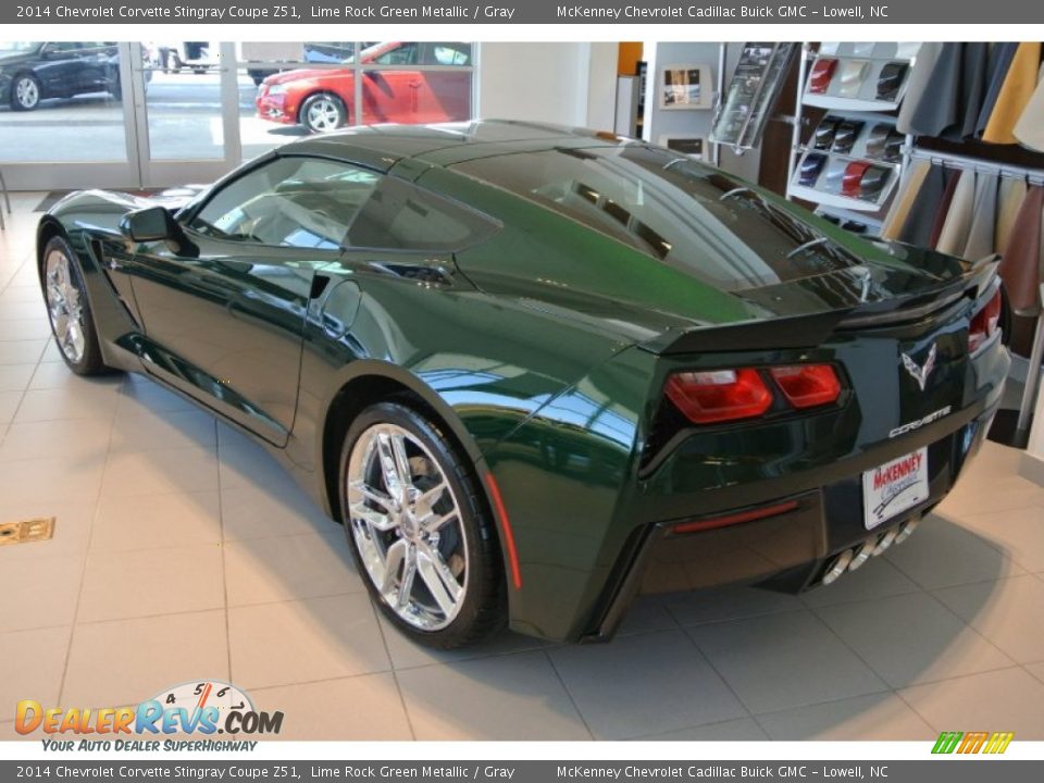 2014 Chevrolet Corvette Stingray Coupe Z51 Lime Rock Green Metallic / Gray Photo #4