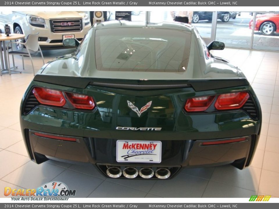 2014 Chevrolet Corvette Stingray Coupe Z51 Lime Rock Green Metallic / Gray Photo #5