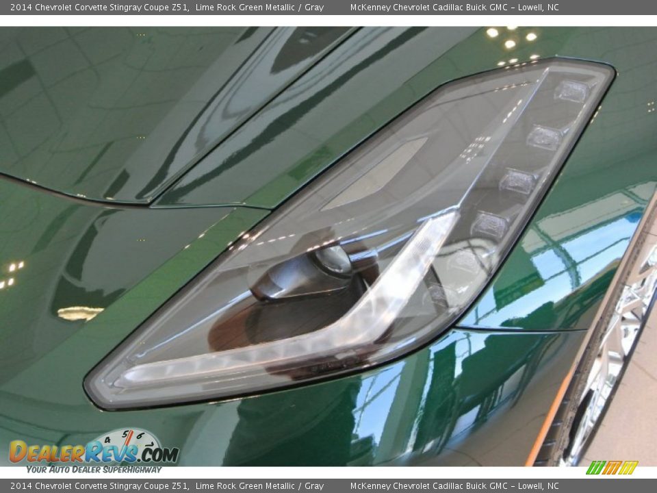 2014 Chevrolet Corvette Stingray Coupe Z51 Lime Rock Green Metallic / Gray Photo #10