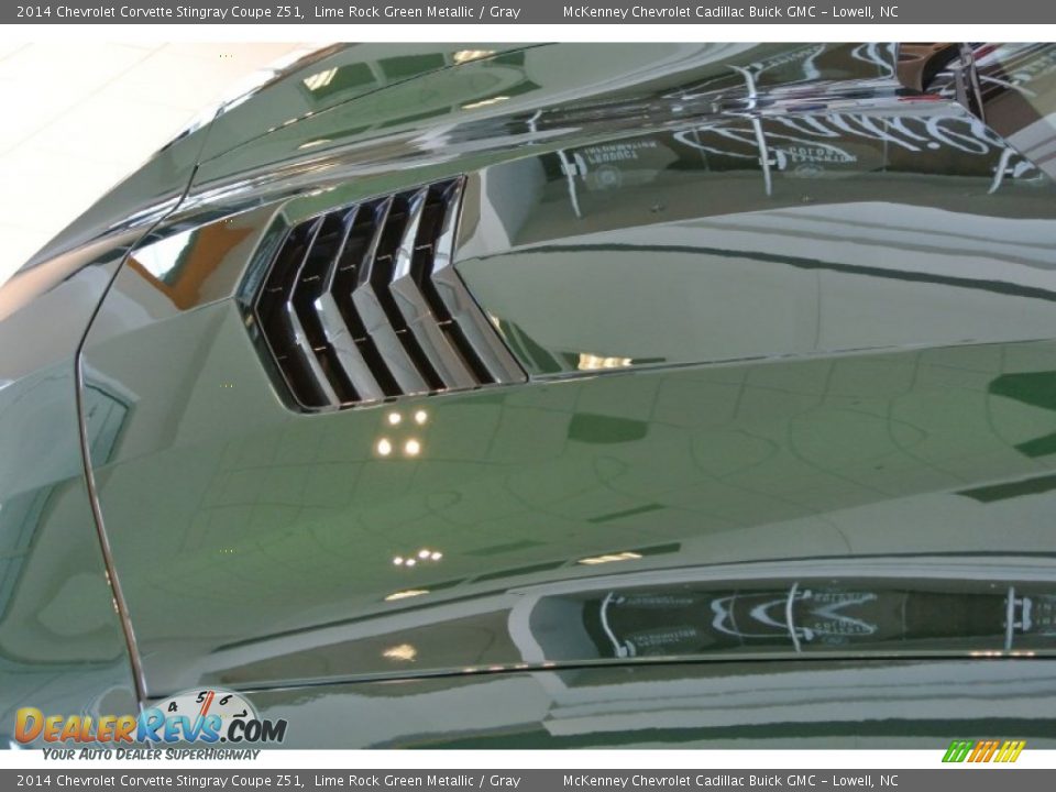 2014 Chevrolet Corvette Stingray Coupe Z51 Lime Rock Green Metallic / Gray Photo #11