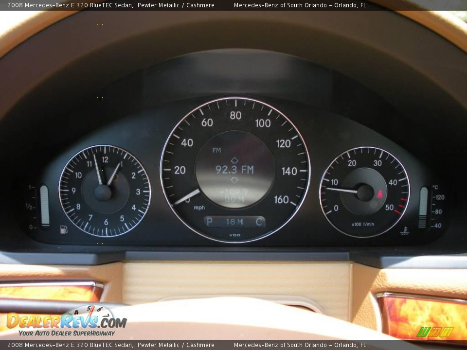 2008 Mercedes-Benz E 320 BlueTEC Sedan Pewter Metallic / Cashmere Photo #20