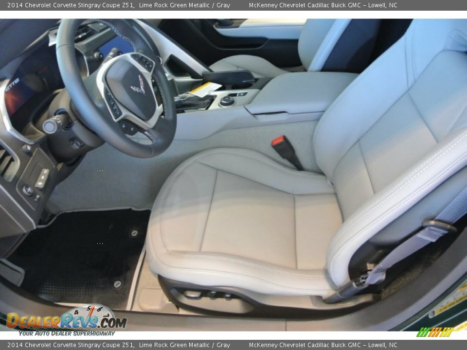 2014 Chevrolet Corvette Stingray Coupe Z51 Lime Rock Green Metallic / Gray Photo #18