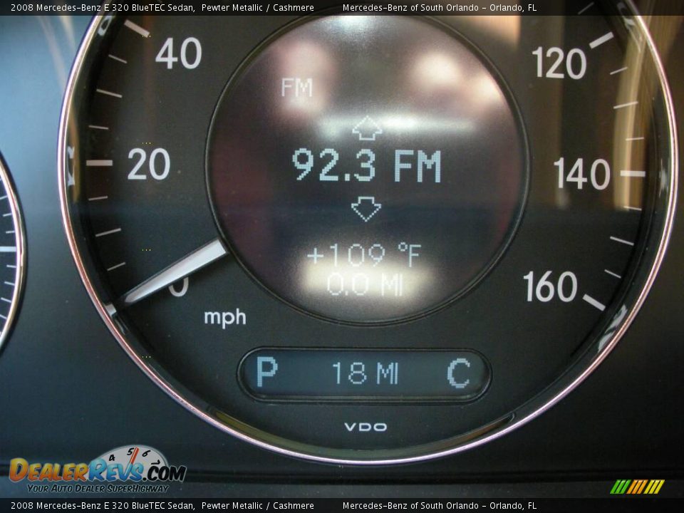 2008 Mercedes-Benz E 320 BlueTEC Sedan Pewter Metallic / Cashmere Photo #21