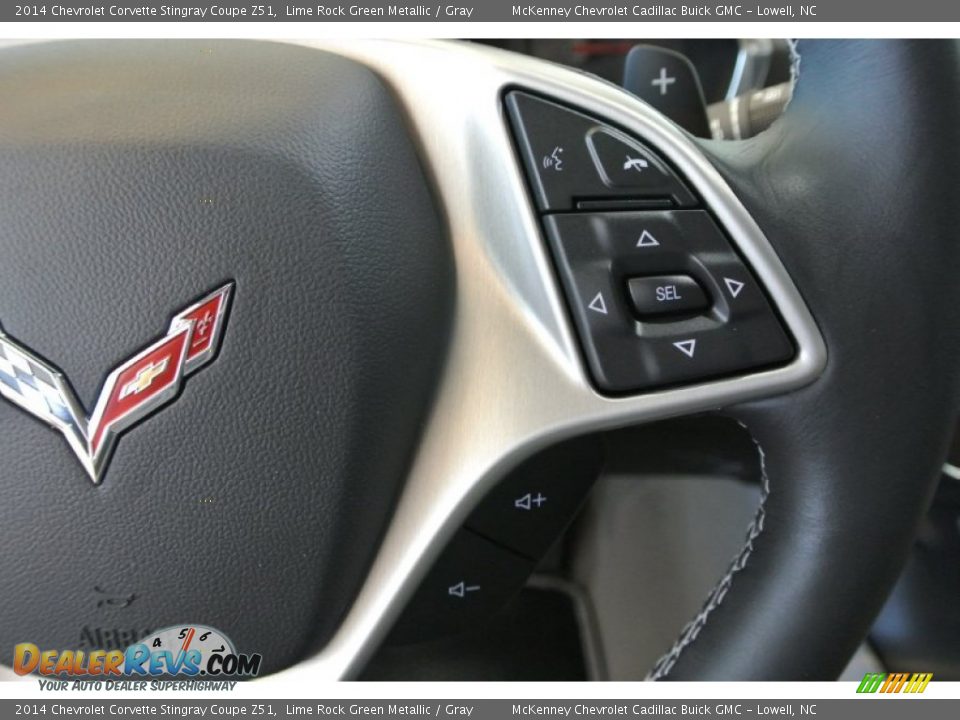 2014 Chevrolet Corvette Stingray Coupe Z51 Lime Rock Green Metallic / Gray Photo #22