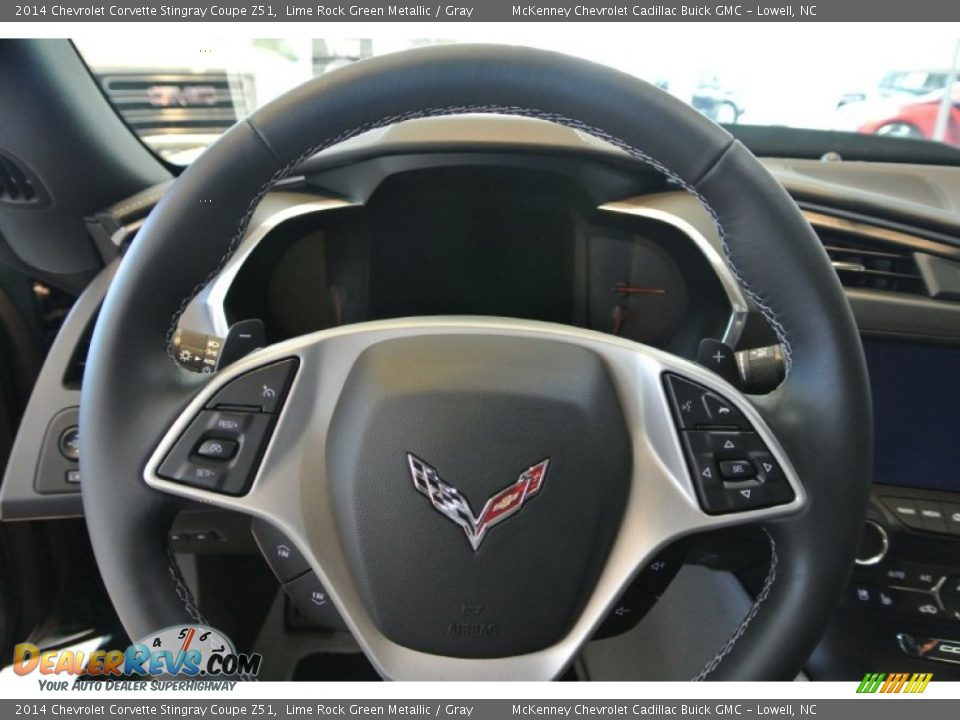 2014 Chevrolet Corvette Stingray Coupe Z51 Lime Rock Green Metallic / Gray Photo #23