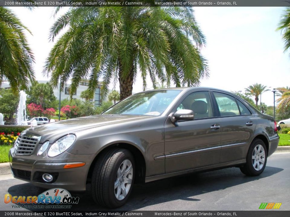 2008 Mercedes-Benz E 320 BlueTEC Sedan Indium Grey Metallic / Cashmere Photo #2