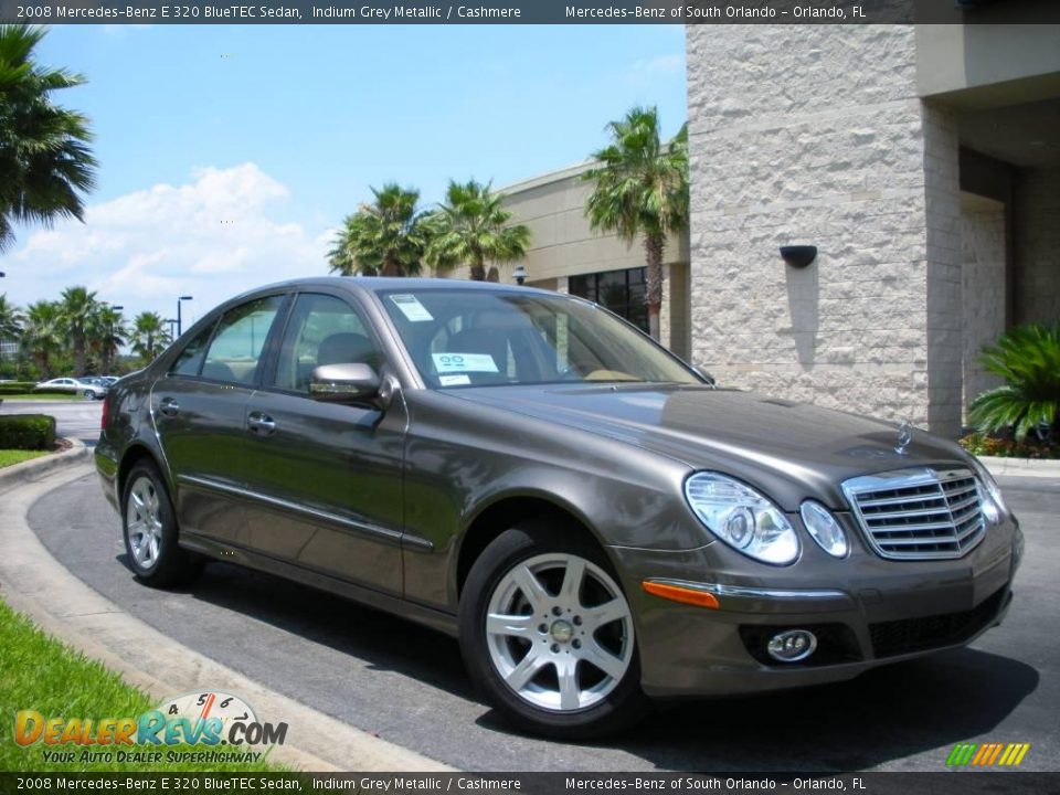 2008 Mercedes-Benz E 320 BlueTEC Sedan Indium Grey Metallic / Cashmere Photo #4