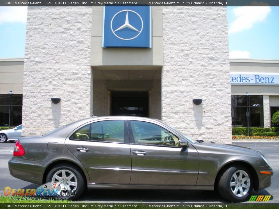 2008 Mercedes-Benz E 320 BlueTEC Sedan Indium Grey Metallic / Cashmere Photo #5