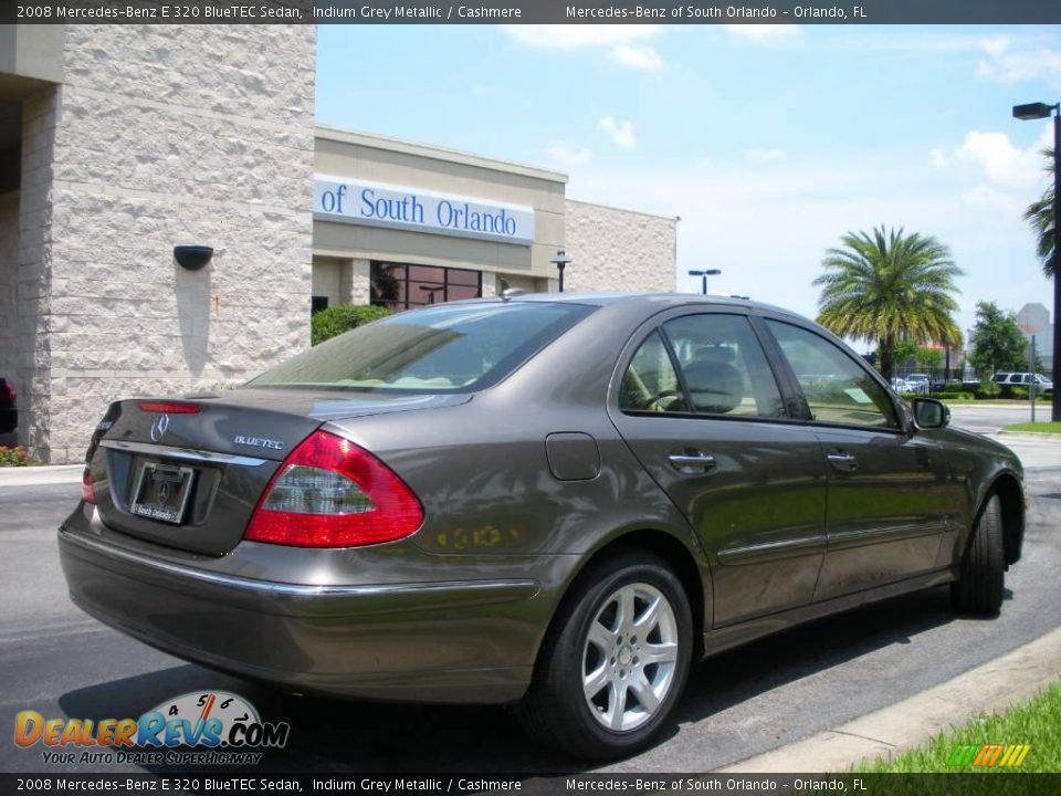 2008 Mercedes-Benz E 320 BlueTEC Sedan Indium Grey Metallic / Cashmere Photo #6