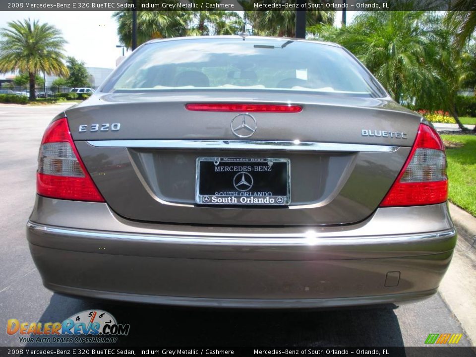 2008 Mercedes-Benz E 320 BlueTEC Sedan Indium Grey Metallic / Cashmere Photo #7
