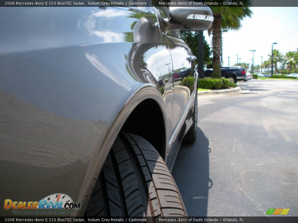 2008 Mercedes-Benz E 320 BlueTEC Sedan Indium Grey Metallic / Cashmere Photo #11