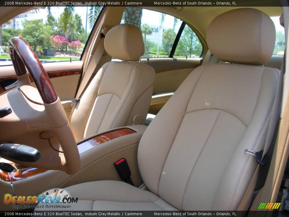 2008 Mercedes-Benz E 320 BlueTEC Sedan Indium Grey Metallic / Cashmere Photo #13
