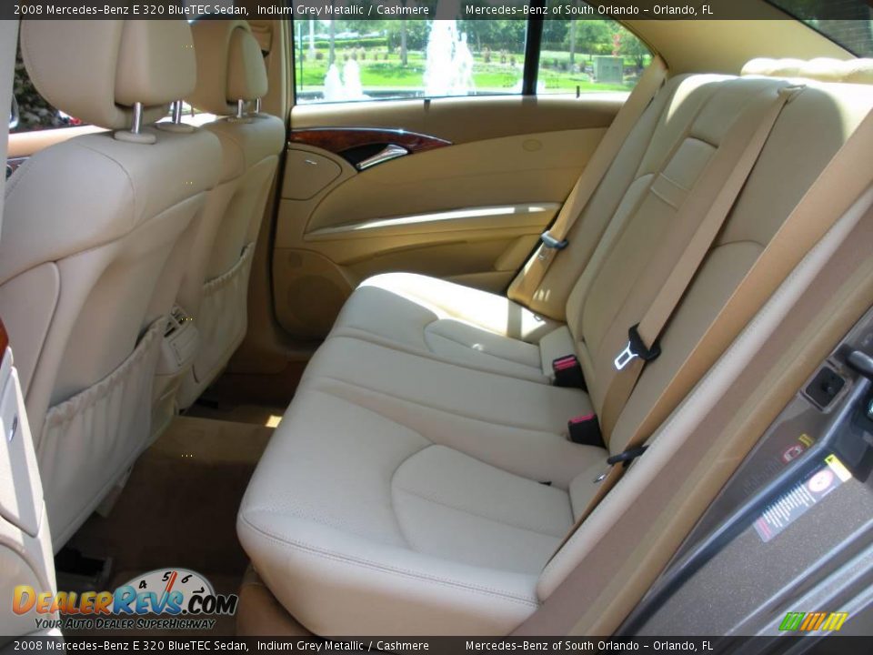2008 Mercedes-Benz E 320 BlueTEC Sedan Indium Grey Metallic / Cashmere Photo #14