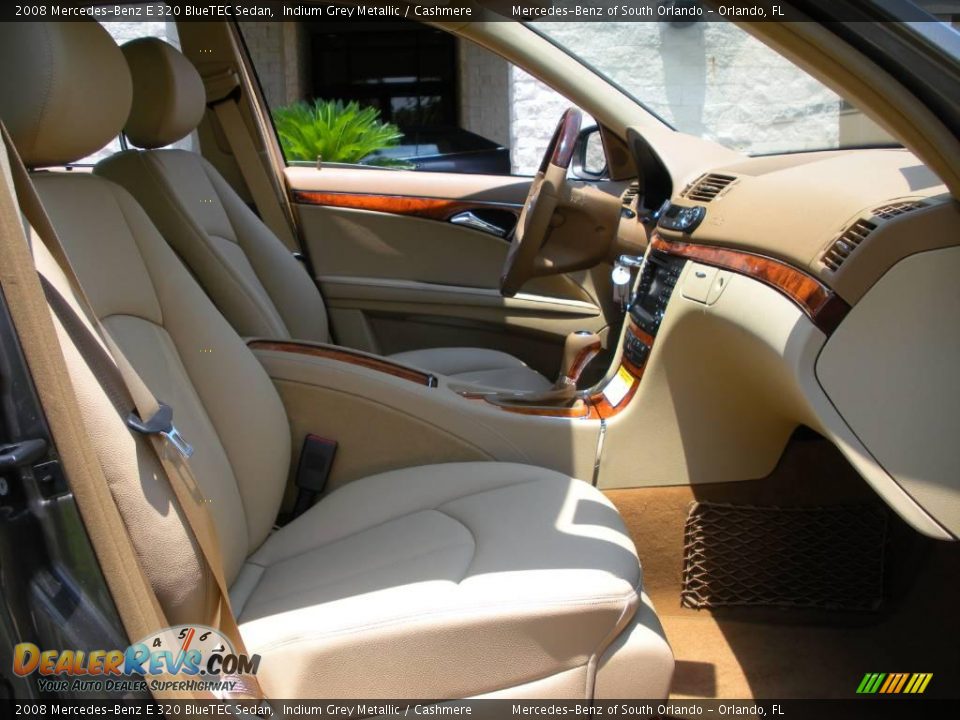 2008 Mercedes-Benz E 320 BlueTEC Sedan Indium Grey Metallic / Cashmere Photo #16