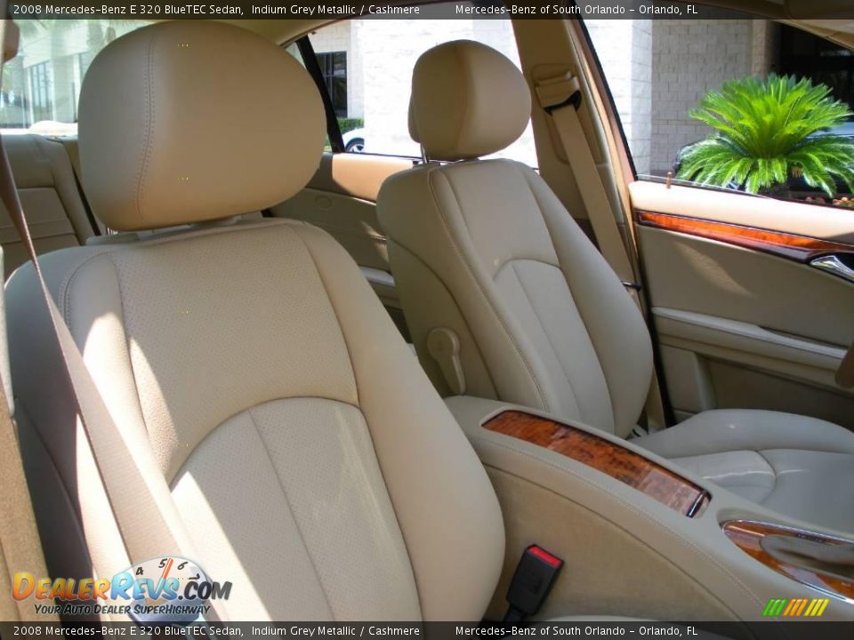 2008 Mercedes-Benz E 320 BlueTEC Sedan Indium Grey Metallic / Cashmere Photo #17