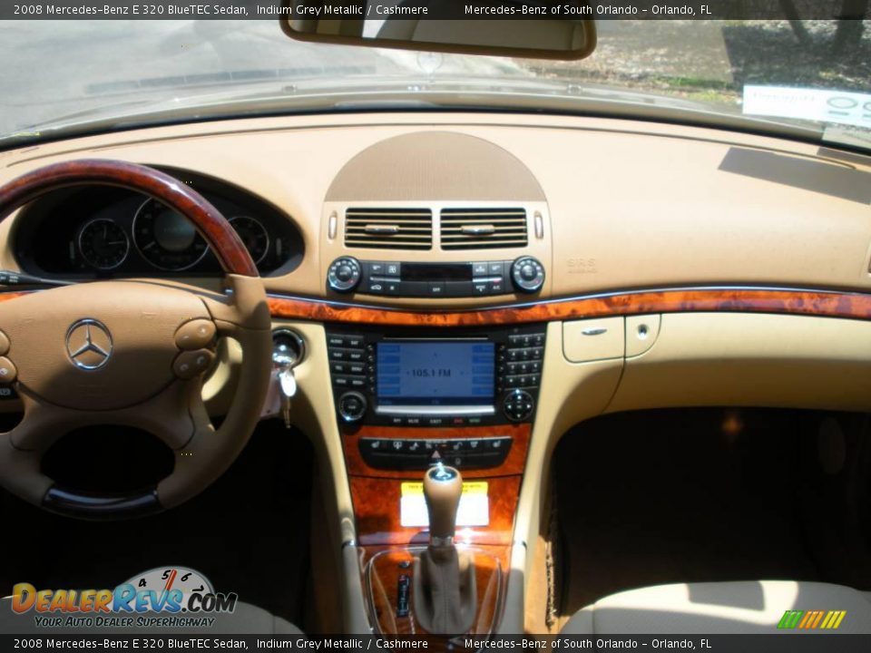 2008 Mercedes-Benz E 320 BlueTEC Sedan Indium Grey Metallic / Cashmere Photo #18