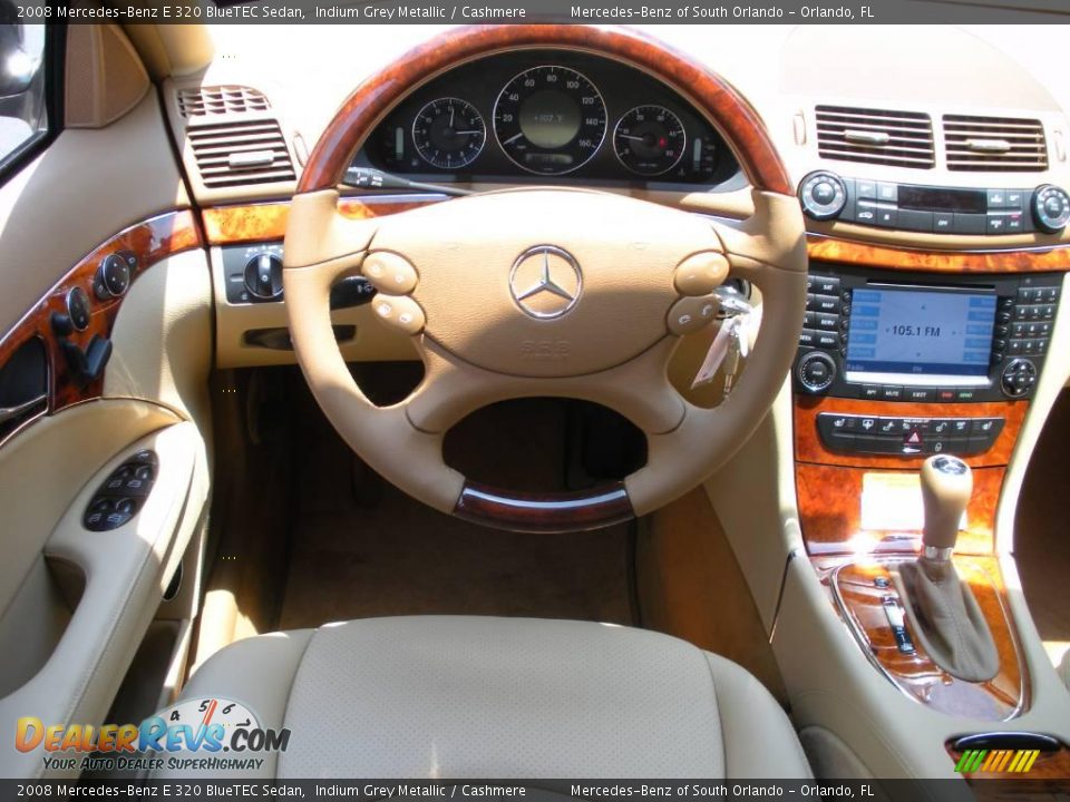 2008 Mercedes-Benz E 320 BlueTEC Sedan Indium Grey Metallic / Cashmere Photo #19