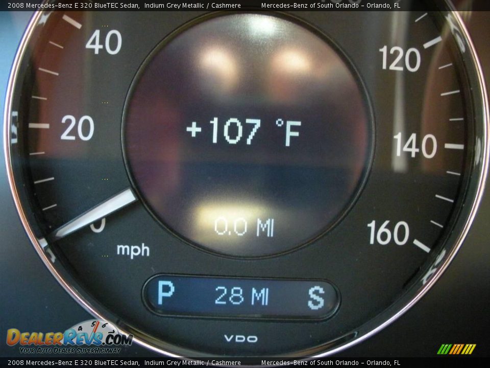 2008 Mercedes-Benz E 320 BlueTEC Sedan Indium Grey Metallic / Cashmere Photo #21