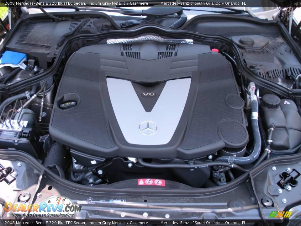 2008 Mercedes-Benz E 320 BlueTEC Sedan Indium Grey Metallic / Cashmere Photo #24