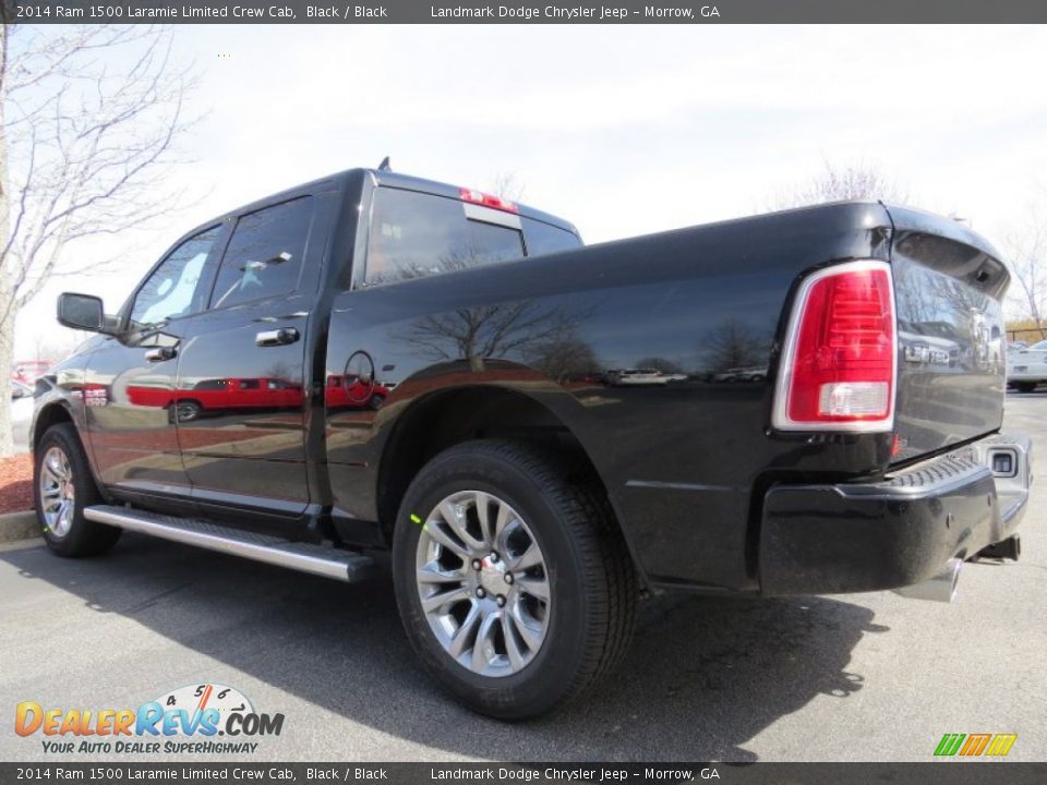 2014 Ram 1500 Laramie Limited Crew Cab Black / Black Photo #2