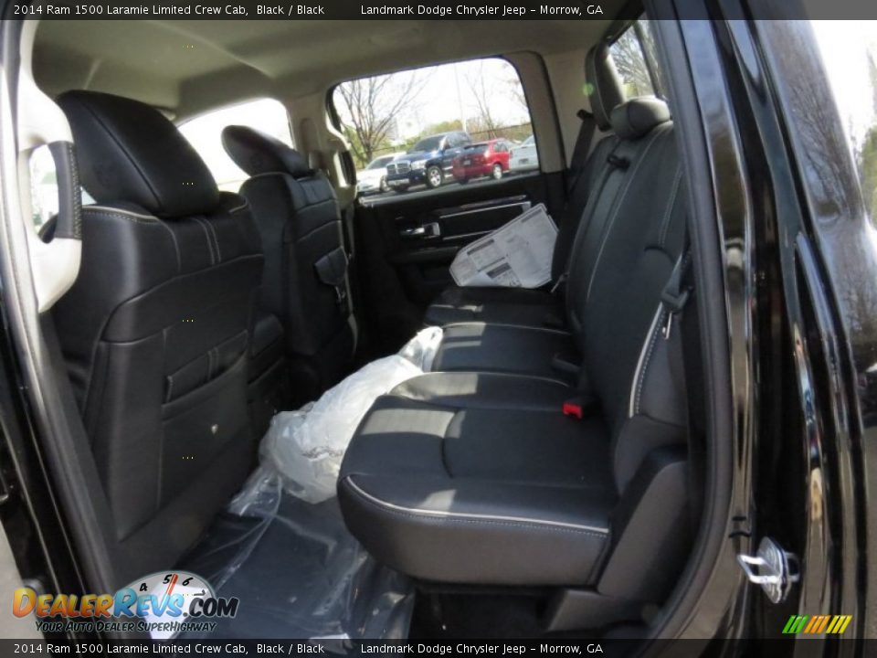 Rear Seat of 2014 Ram 1500 Laramie Limited Crew Cab Photo #8
