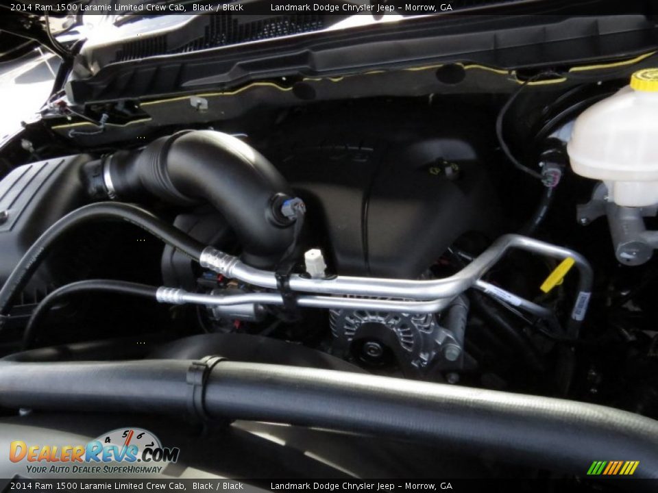 2014 Ram 1500 Laramie Limited Crew Cab Black / Black Photo #10