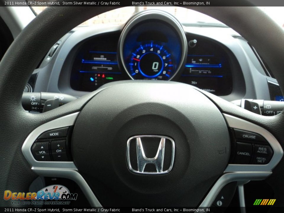 2011 Honda CR-Z Sport Hybrid Storm Silver Metallic / Gray Fabric Photo #8