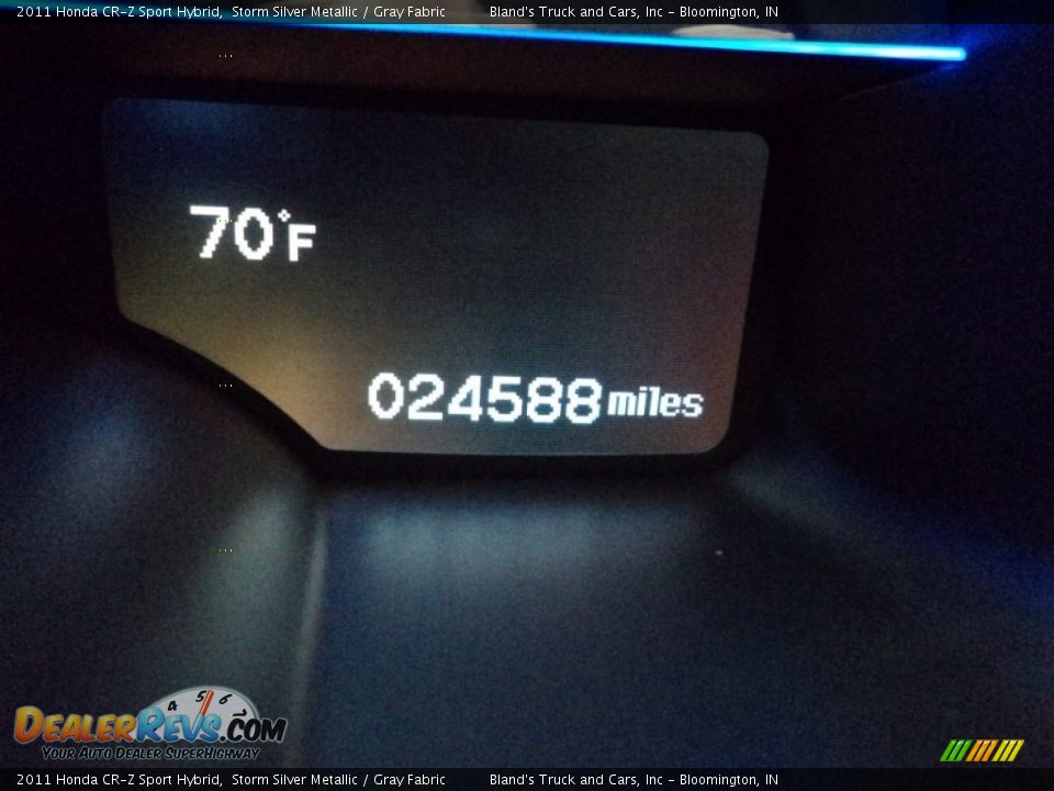 2011 Honda CR-Z Sport Hybrid Storm Silver Metallic / Gray Fabric Photo #10