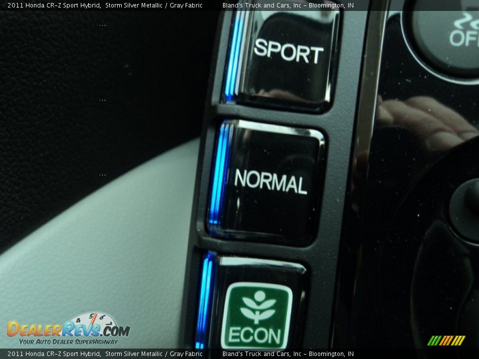 2011 Honda CR-Z Sport Hybrid Storm Silver Metallic / Gray Fabric Photo #12