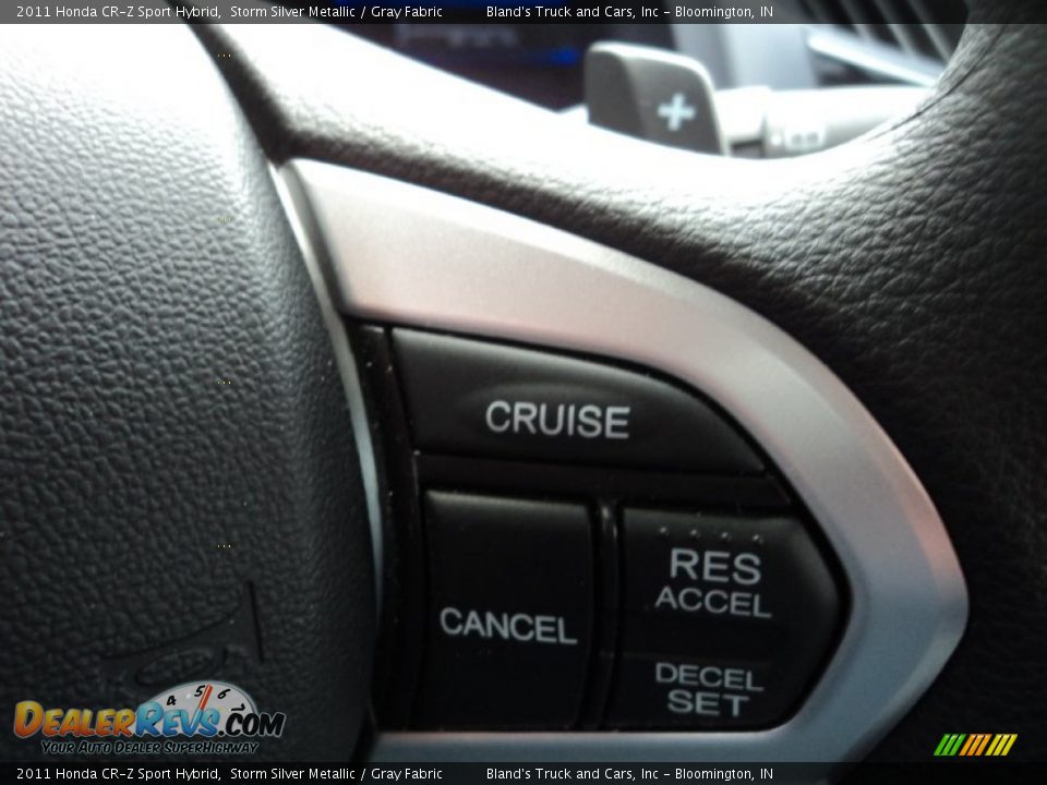 2011 Honda CR-Z Sport Hybrid Storm Silver Metallic / Gray Fabric Photo #15