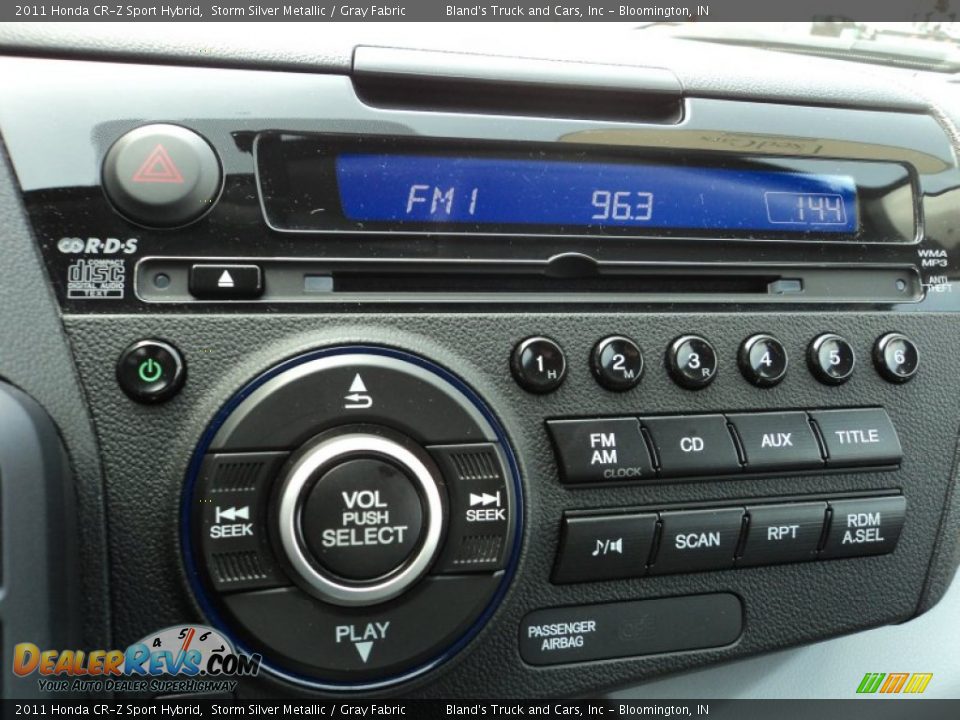 2011 Honda CR-Z Sport Hybrid Storm Silver Metallic / Gray Fabric Photo #18