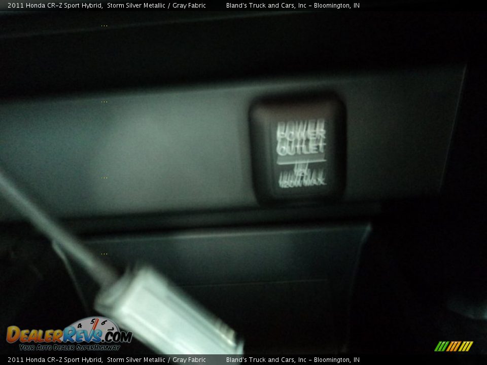 2011 Honda CR-Z Sport Hybrid Storm Silver Metallic / Gray Fabric Photo #19