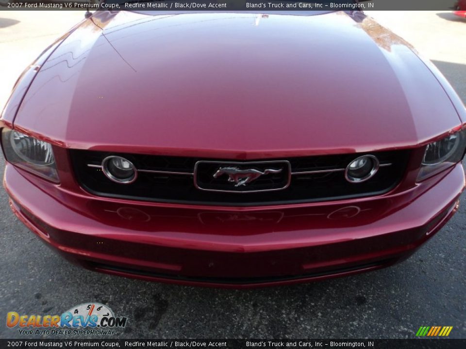 2007 Ford Mustang V6 Premium Coupe Redfire Metallic / Black/Dove Accent Photo #21