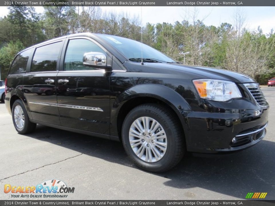 2014 Chrysler Town & Country Limited Brilliant Black Crystal Pearl / Black/Light Graystone Photo #4