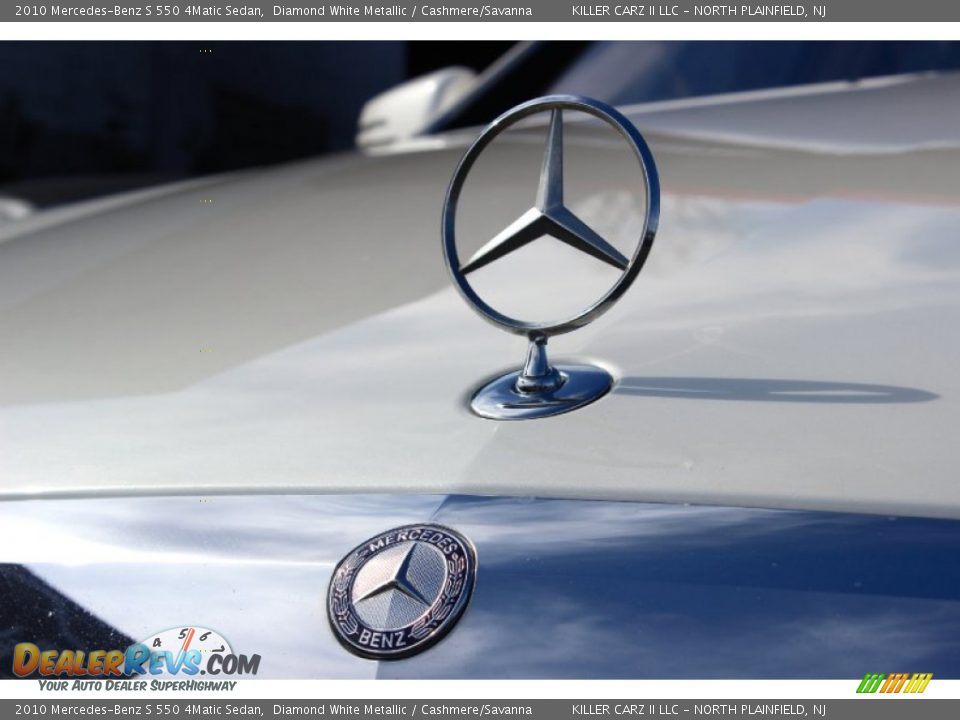2010 Mercedes-Benz S 550 4Matic Sedan Diamond White Metallic / Cashmere/Savanna Photo #9