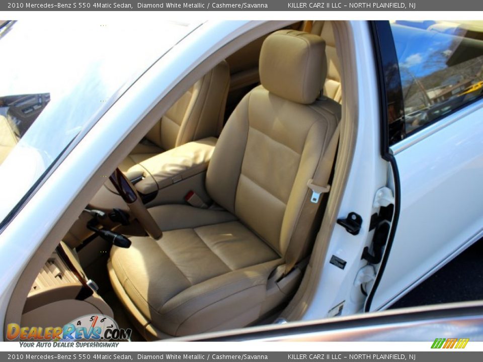 2010 Mercedes-Benz S 550 4Matic Sedan Diamond White Metallic / Cashmere/Savanna Photo #14