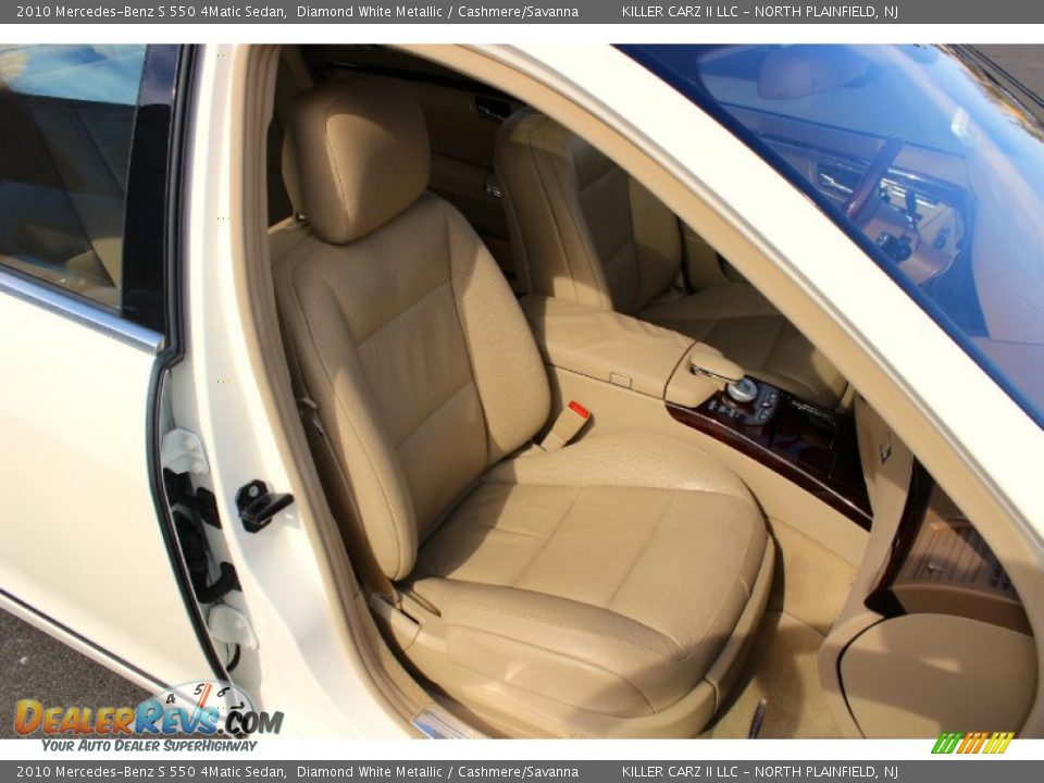 2010 Mercedes-Benz S 550 4Matic Sedan Diamond White Metallic / Cashmere/Savanna Photo #28