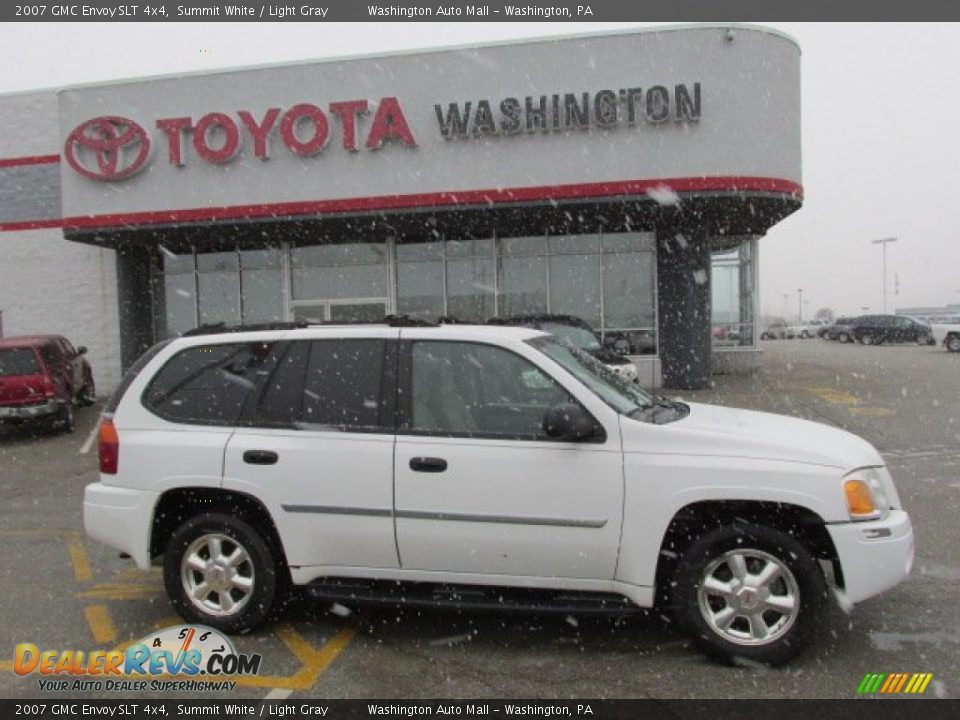 2007 GMC Envoy SLT 4x4 Summit White / Light Gray Photo #2