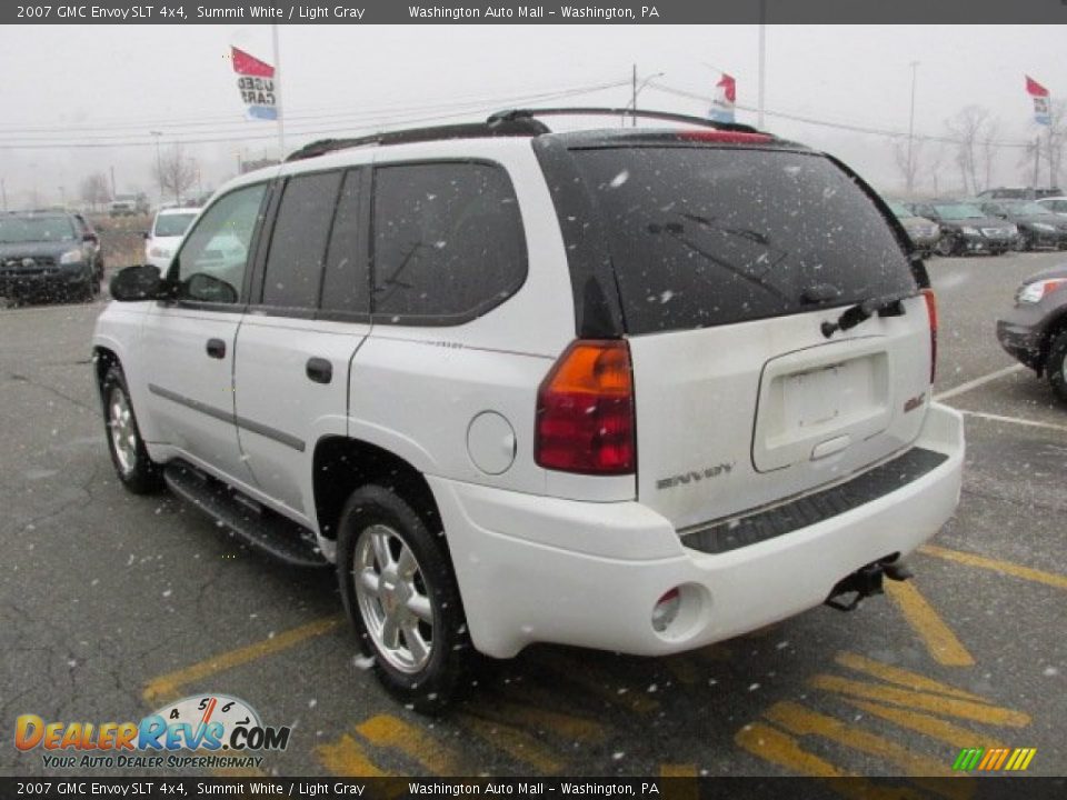 2007 GMC Envoy SLT 4x4 Summit White / Light Gray Photo #7