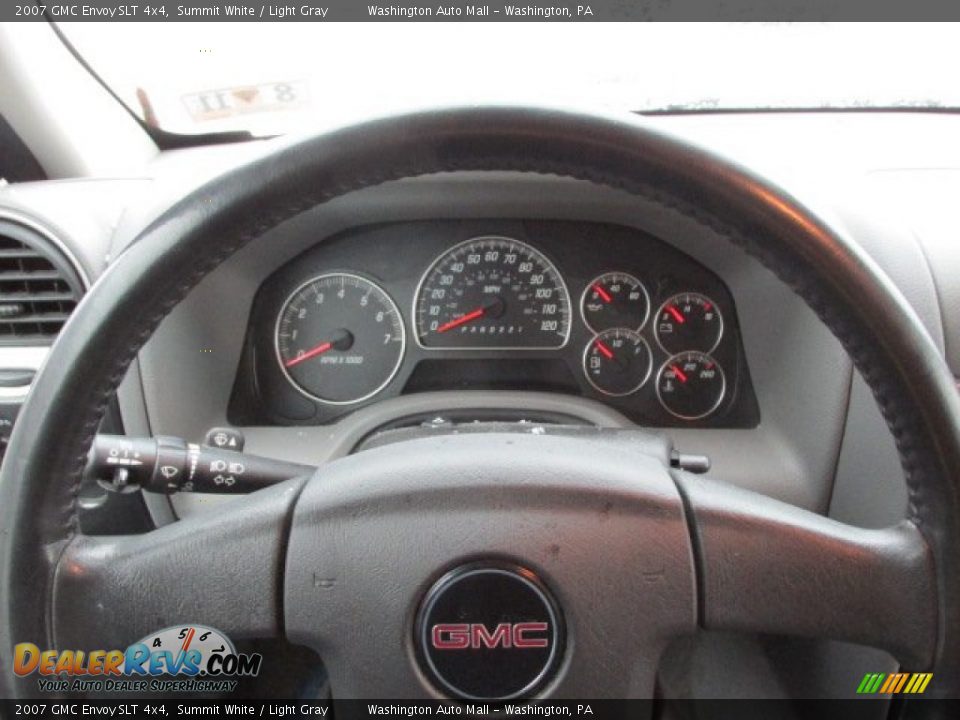 2007 GMC Envoy SLT 4x4 Summit White / Light Gray Photo #16