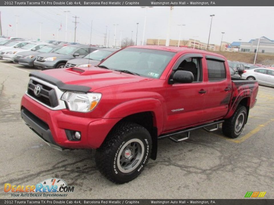 Front 3/4 View of 2012 Toyota Tacoma TX Pro Double Cab 4x4 Photo #6