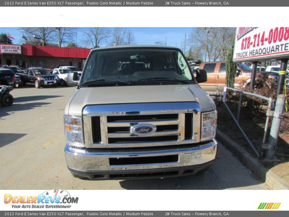 2013 Ford E Series Van E350 XLT Passenger Pueblo Gold Metallic / Medium Pebble Photo #13